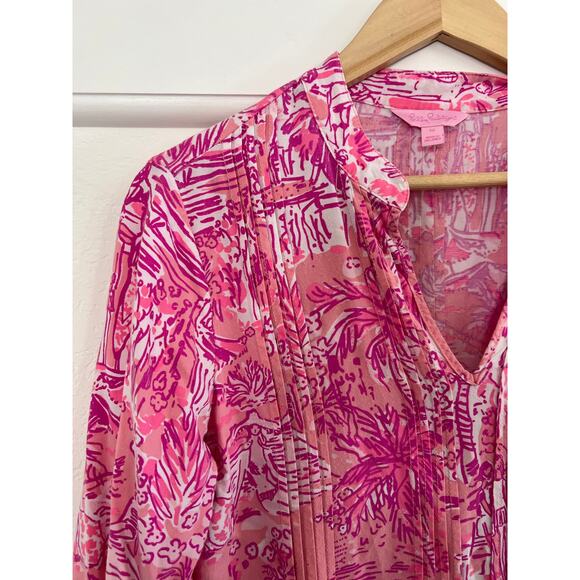 Lilly Pulitzer Sarasota Tunic in Paradise Rule Breakers Women's Size Medium - Picture 8 of 16